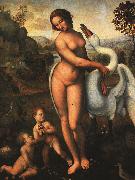  Leonardo  Da Vinci Leda oil